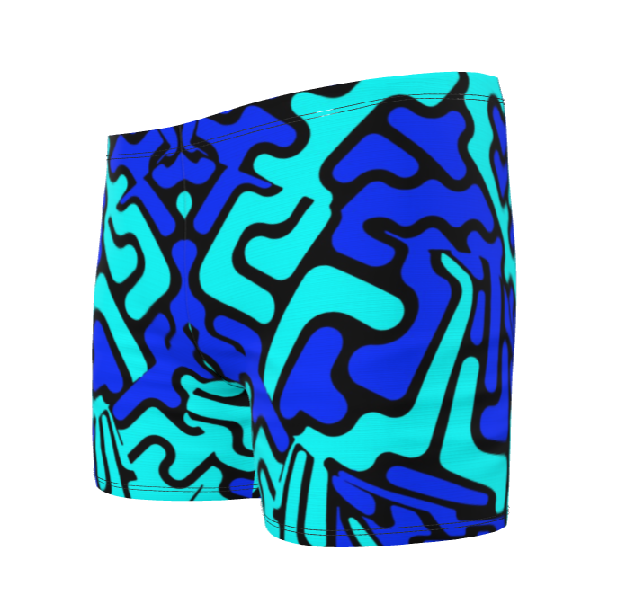 Costume da bagno uomo Labyrinth celeste blu