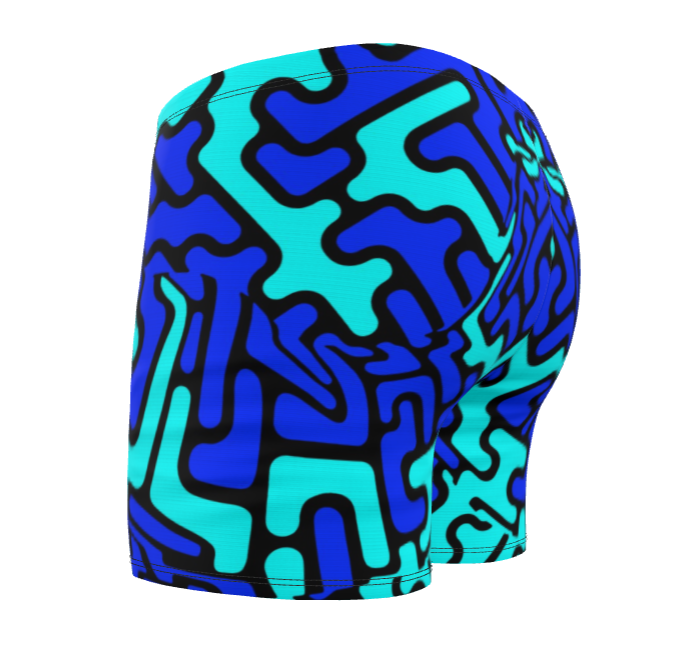 Costume da bagno uomo Labyrinth celeste blu