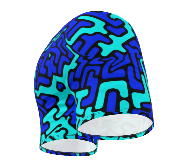 Costume da bagno uomo Labyrinth celeste blu