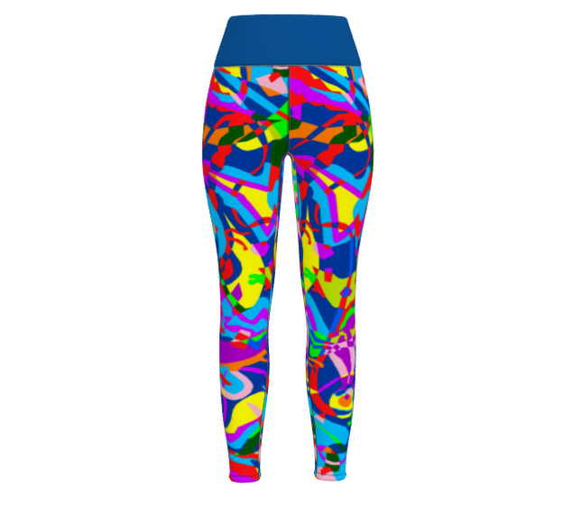 Leggings da palestra Donna Patchwork