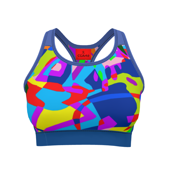 Reggiseno Sportivo Donna Patchwork