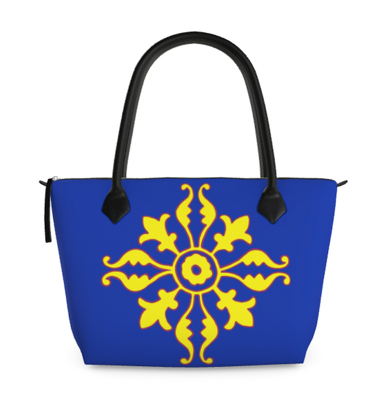 Sac femme zippé Loira Bleu