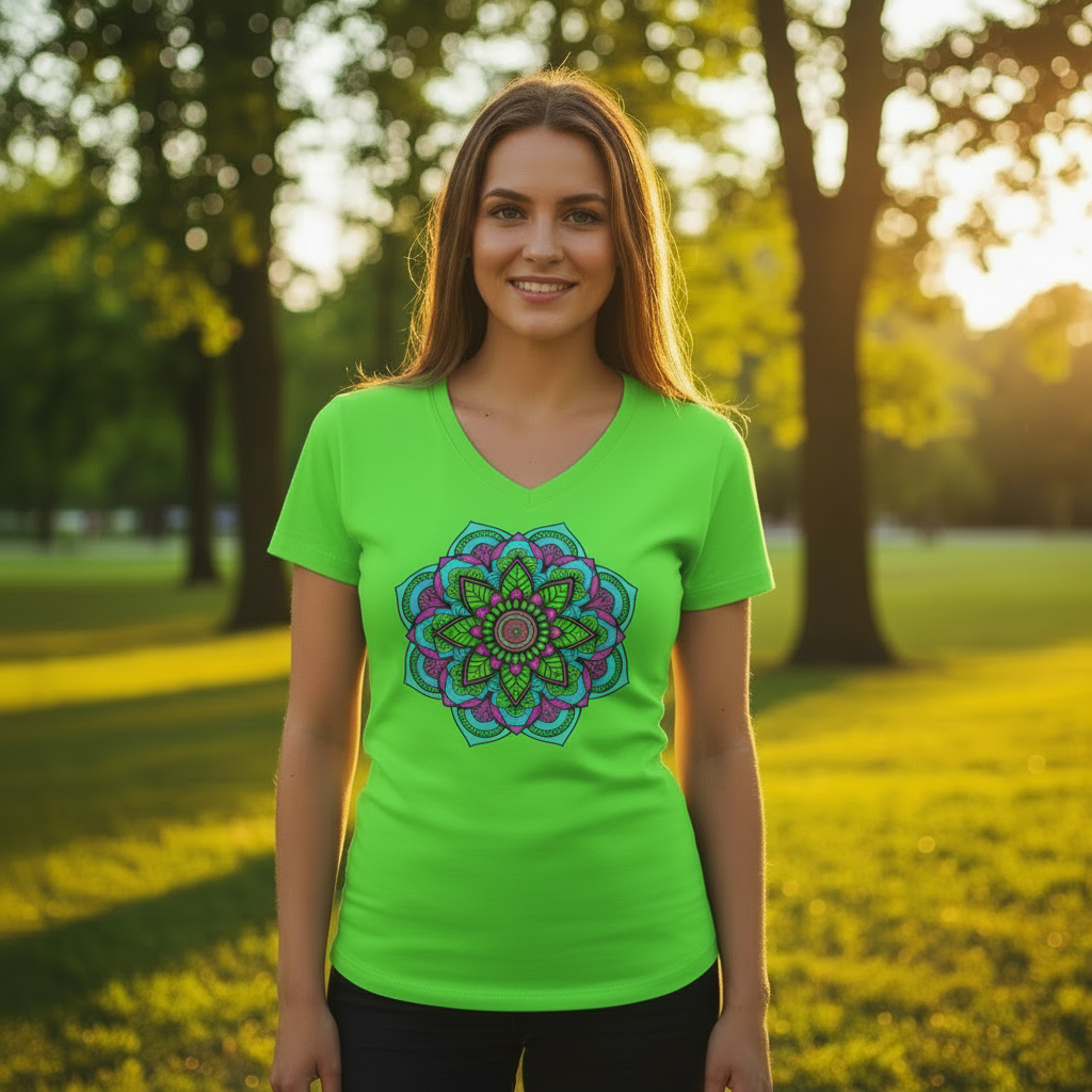 Maglietta Donna Damasco verde